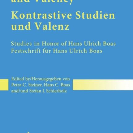 Contrastive Studies and Valency Kontrastive