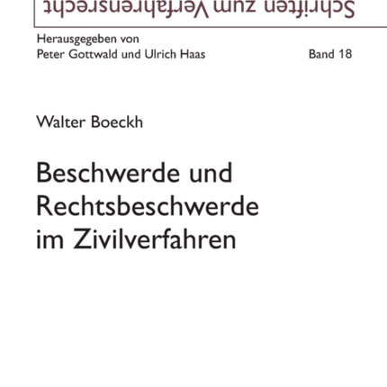 Beschwerde und Rechtsbeschwerde im Zivilverfahren