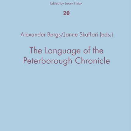 The Language of the Peterborough Chronicle