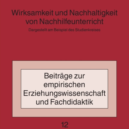 Wirksamkeit und Nachhaltigkeit von