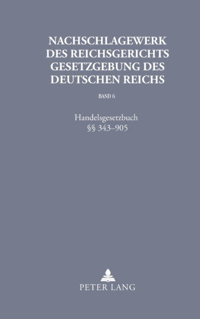 Nachschlagewerk des Reichsgerichts - Gesetzgebung