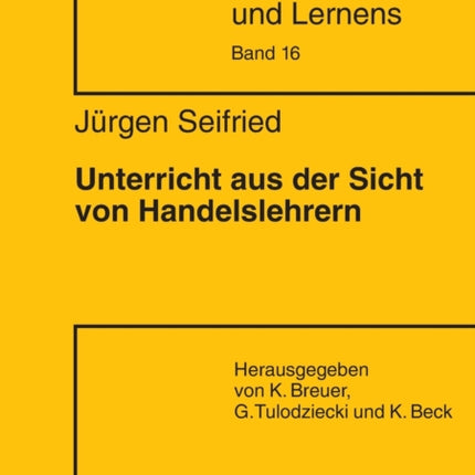 Unterricht Aus Der Sicht Von Handelslehrern