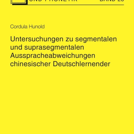Untersuchungen zu segmentalen und