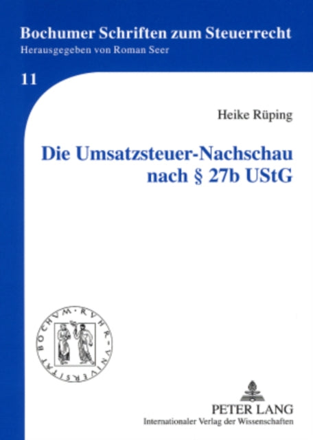 Die Umsatzsteuer-Nachschau Nach § 27b Ustg