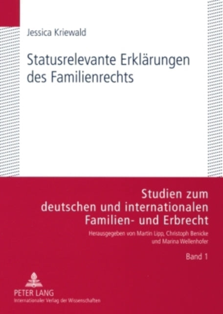 Statusrelevante Erklaerungen Des Familienrechts