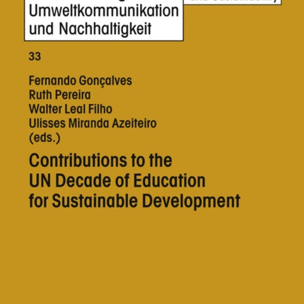 Contributions to the UN Decade of Education for Sustainable Development