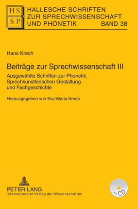 Beitraege zur Sprechwissenschaft III: