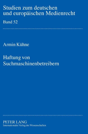 Haftung Von Suchmaschinenbetreibern