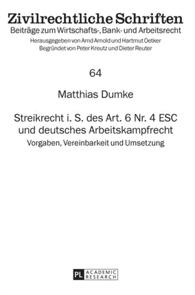 Streikrecht i. S. des Art. 6 Nr. 4 ESC und