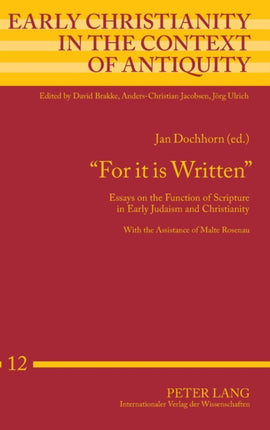 «For it is Written»: Essays on the Function of