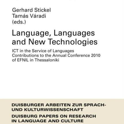 Language, Languages and New Technologies: ICT in