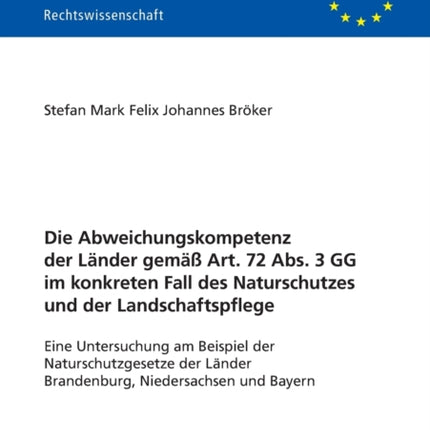 Die Abweichungskompetenz der Laender gemaeß Art.