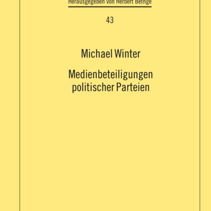 Medienbeteiligungen politischer Parteien