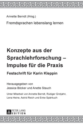 Konzepte aus der Sprachlehrforschung - Impulse