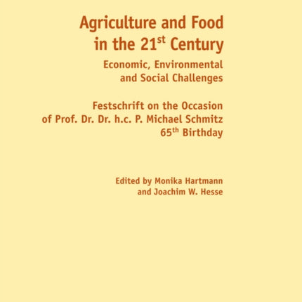 Agriculture and Food in the 21 st  Century: