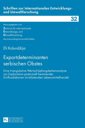 Exportdeterminanten serbischen Obstes: Eine