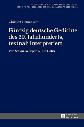 Fuenfzig deutsche Gedichte des 20. Jahrhunderts,