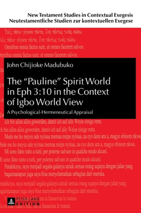 The «Pauline» Spirit World in Eph 3:10 in the