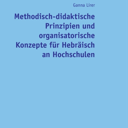 Methodisch-didaktische Prinzipien und