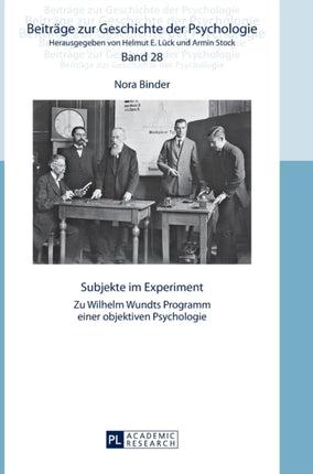 Subjekte im Experiment: Zu Wilhelm Wundts