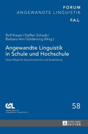 Angewandte Linguistik in Schule und Hochschule: