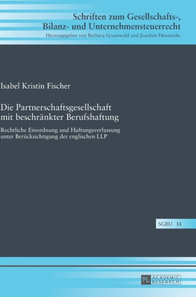 Die Partnerschaftsgesellschaft mit beschraenkter
