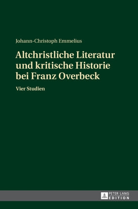 Altchristliche Literatur und kritische Historie