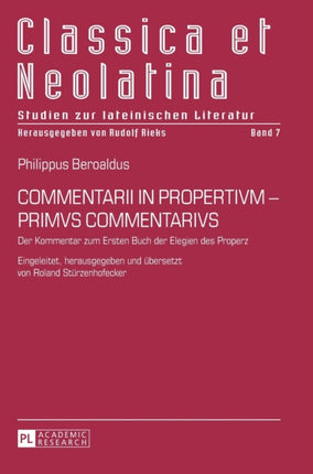 Commentarii in Propertivm - Primvs Commentarivs: