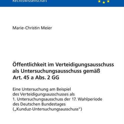 Oeffentlichkeit im Verteidigungsausschuss als