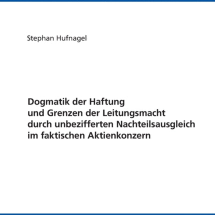 Dogmatik der Haftung und Grenzen der