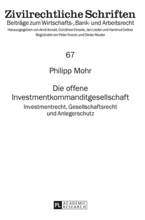 Die offene Investmentkommanditgesellschaft:
