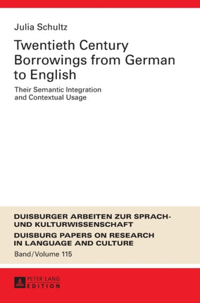 Twentieth-Century Borrowings from German to
