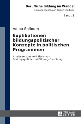Explikationen bildungspolitischer Konzepte in