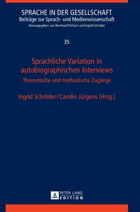 Sprachliche Variation in autobiographischen