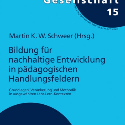 Bildung fuer nachhaltige Entwicklung in