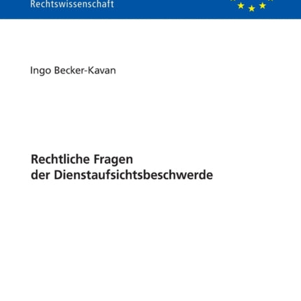 Rechtliche Fragen Der Dienstaufsichtsbeschwerde