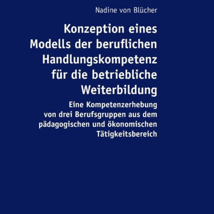 Konzeption eines Modells der beruflichen