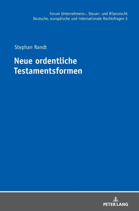 Neue Ordentliche Testamentsformen
