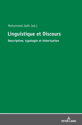 Linguistique et Discours: Description, Typologie