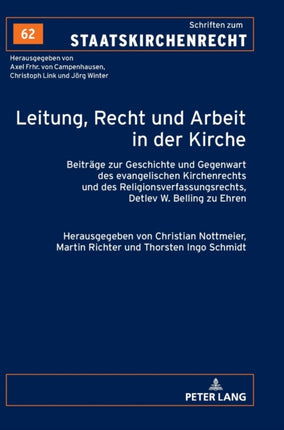 Leitung, Recht und Arbeit in der Kirche: