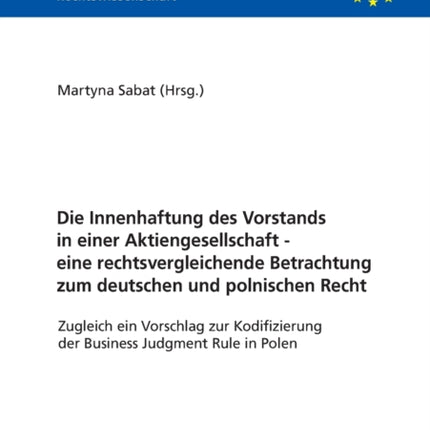 Die Innenhaftung des Vorstands in einer