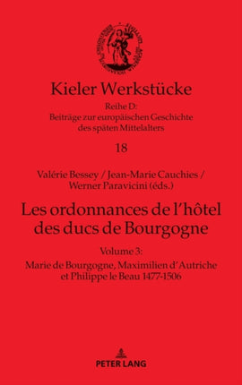 Les ordonnances de l'hôtel des ducs de Bourgogne: