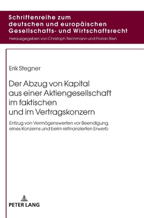 Der Abzug von Kapital aus einer