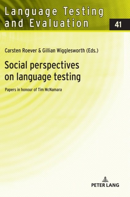 Social perspectives on language testing: Papers
