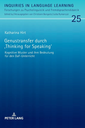 Genustransfer durch Thinking for Speaking: