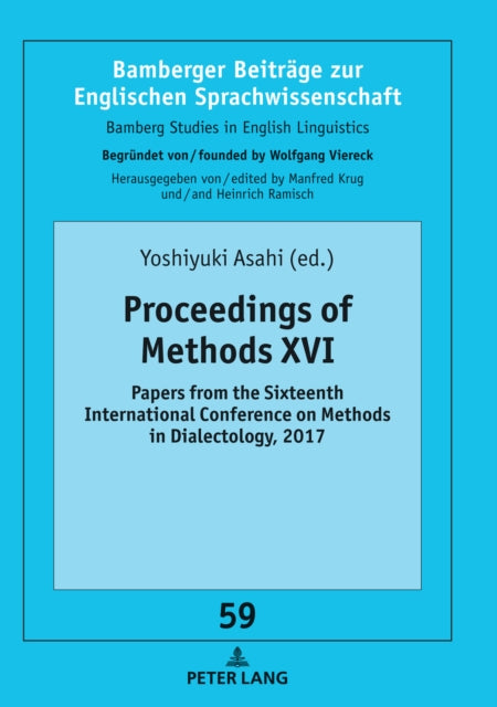 Proceedings of Methods XVI: Papers from the sixteenth international conference on Methods in Dialectology, 2017