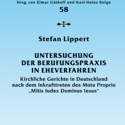 Untersuchung Der Berufungspraxis in Eheverfahren: