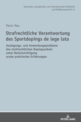 Strafrechtliche Verantwortung des Sportdopings de