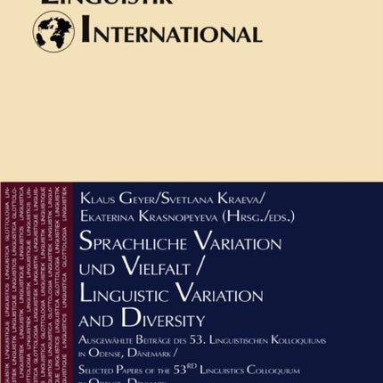Sprachliche Variation und Vielfalt  Linguistic