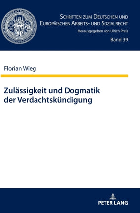 Zulaessigkeit und Dogmatik der
